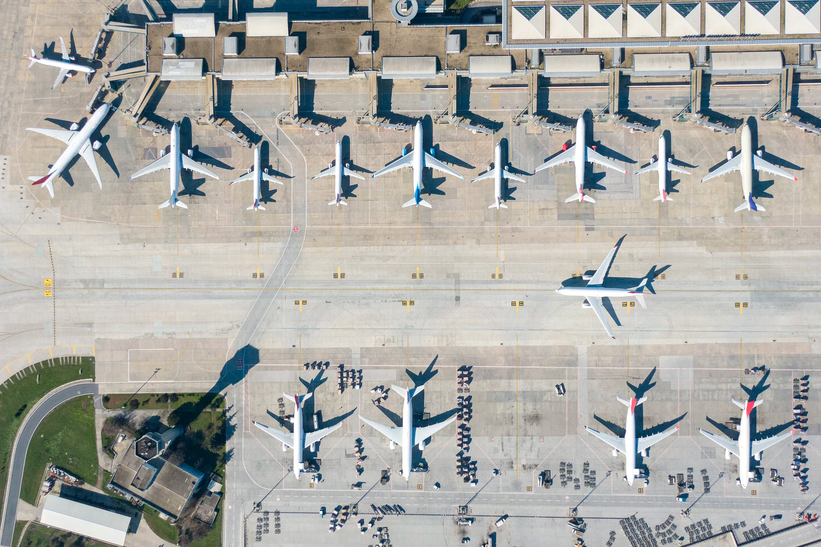International airport terminal and runway for aviation risk claims